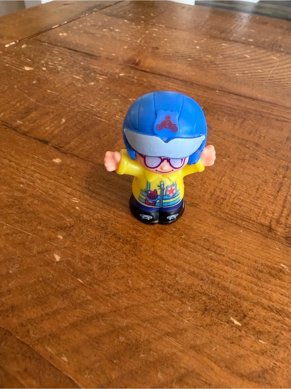Fisher Price Little People motorcycle police officer  as is